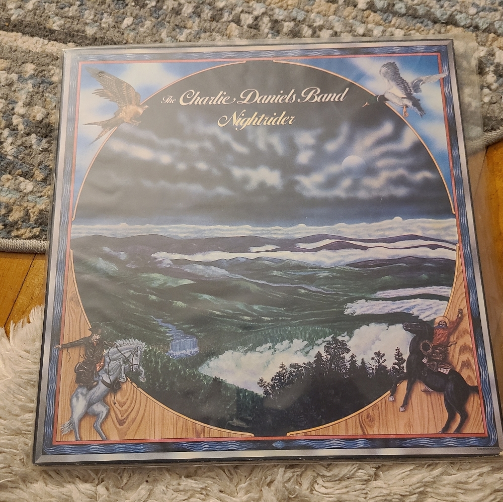 Charlie Daniel's Band Night Riders vintage and album EUC